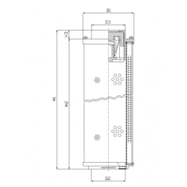 Filtrec - RHR330N05B - Hydraulikfilterelement (Rücklauffilter)