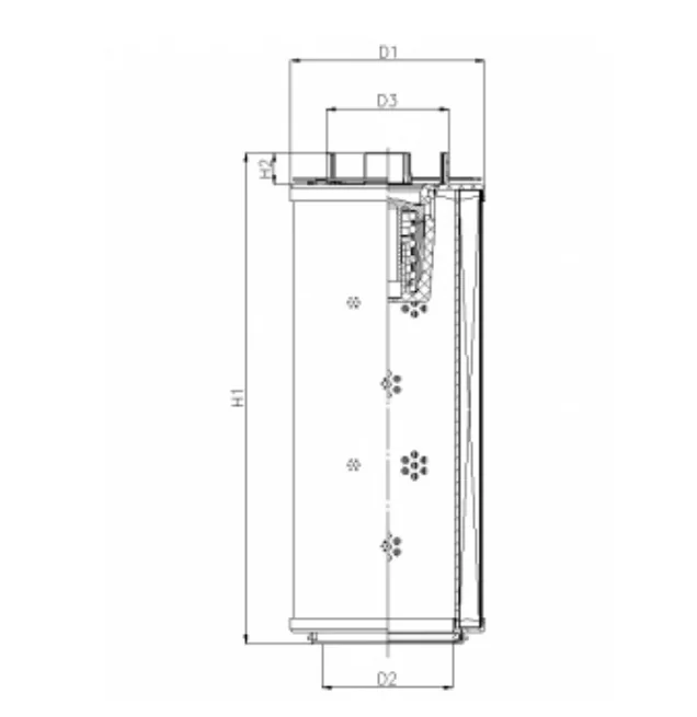 Filtrec - RHR330N20B6/AB1 - Hydraulikfilterelement (Rücklauffilter)