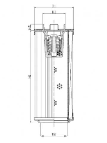 Filtrec - RHR660GW03V3/AB1 - Hydraulikfilterelement (Rücklauffilter)
