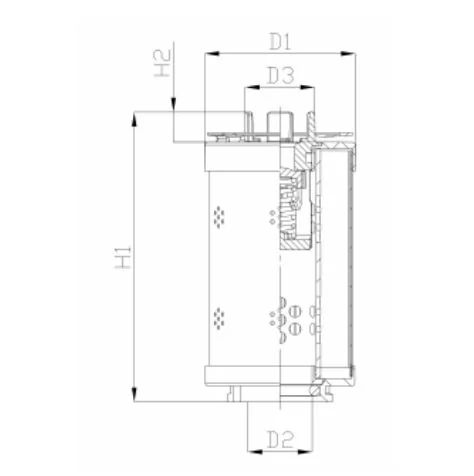 Filtrec - RHR850G03B0/AB1 - Hydraulikfilterelement (Rücklauffilter)