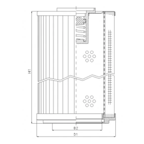 Filtrec - RLR2001E03B - Hydraulikfilterelement (Rücklauffilter)