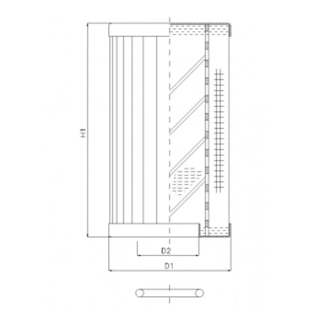 Filtrec - RLR320B130B/5 - Hydraulikfilterelement (Rücklauffilter)