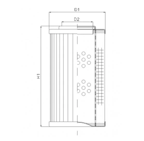 Filtrec - RLR631B60B/5 - Hydraulikfilterelement (Rücklauffilter)