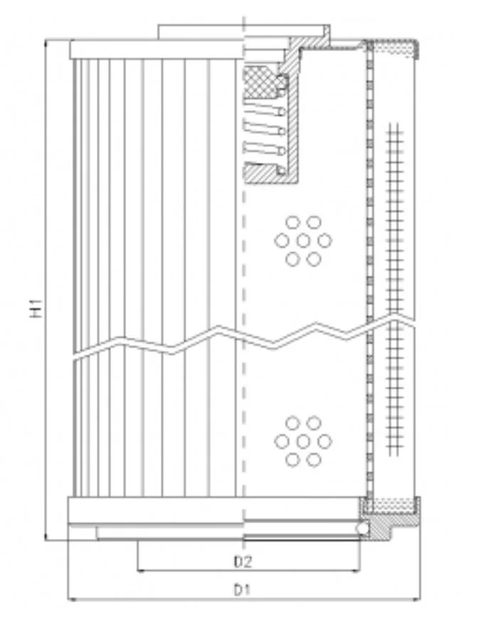 Filtrec - RLR631E05B/1 - Hydraulikfilterelement (Rücklauffilter)