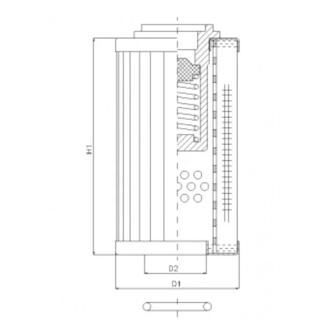 Filtrec - RLR70B80B - Hydraulikfilterelement (Rücklauffilter)