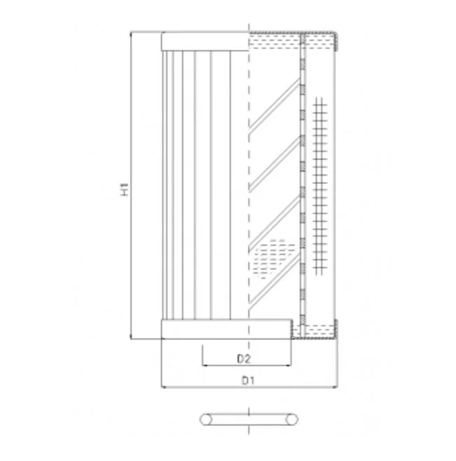 Filtrec - RLR70E05B/5 - Hydraulikfilterelement (Rücklauffilter)