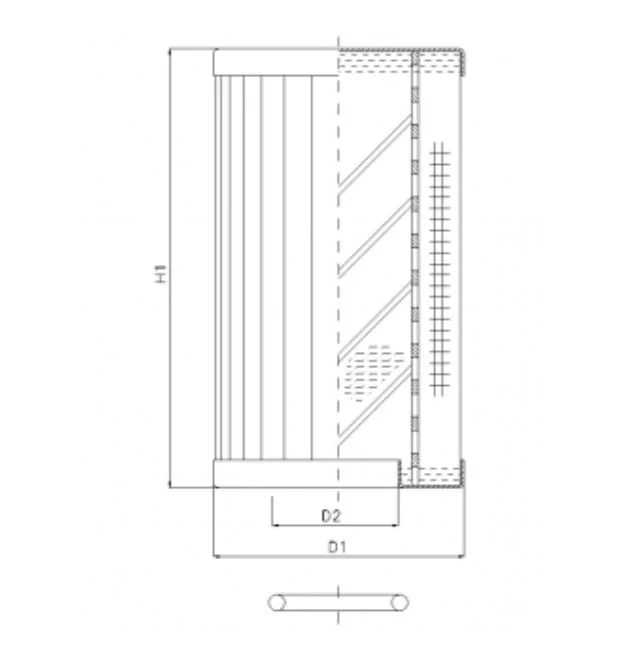 Filtrec - RLR950D10B/5 - Hydraulikfilterelement (Rücklauffilter)