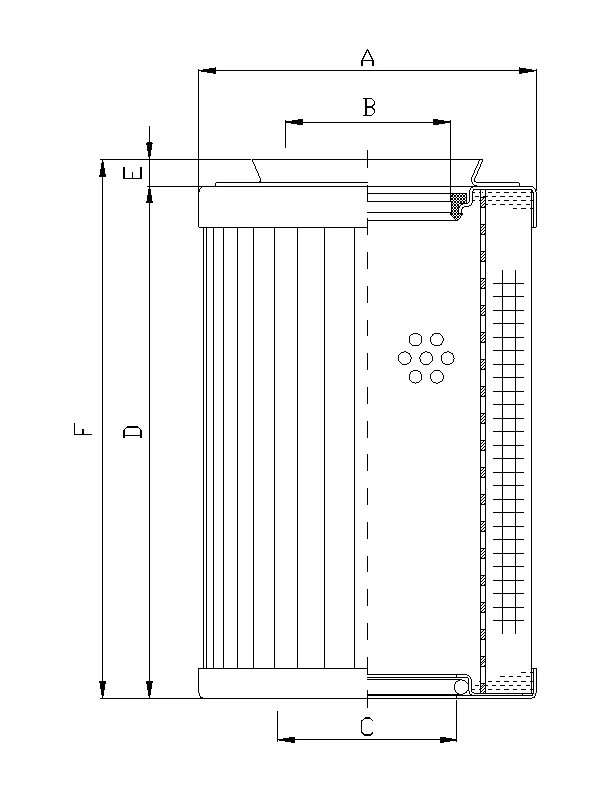 Filtrec - RMR435E10B - Hydraulikfilterelement (Rücklauffilter)