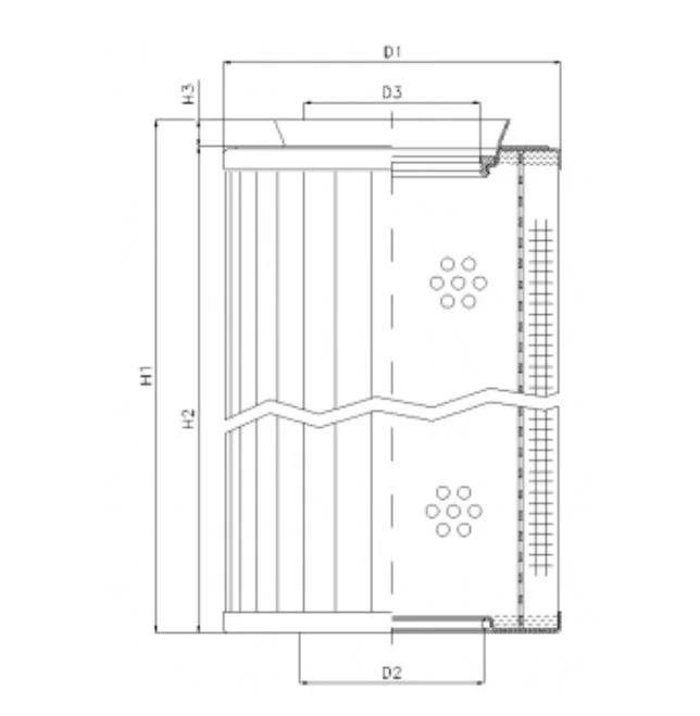 Filtrec - RMR438B40B - Hydraulikfilterelement (Rücklauffilter)