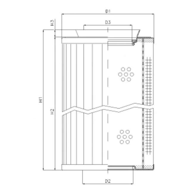 Filtrec - RMR438B60B - Hydraulikfilterelement (Rücklauffilter)