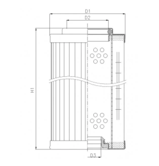 Filtrec - RMR443B60B - Hydraulikfilterelement (Rücklauffilter)
