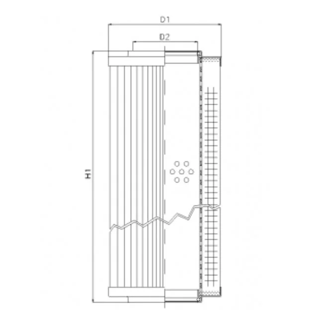 Filtrec - RVR10005E05B - Hydraulikfilterelement (Rücklauffilter)