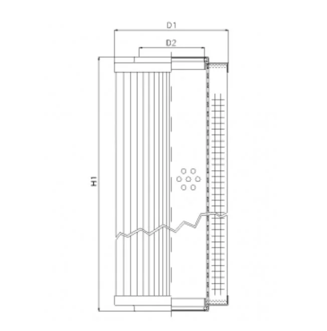 Filtrec - RVR10013B60B - Hydraulikfilterelement (Rücklauffilter)