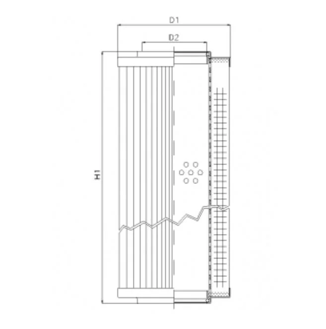 Filtrec - RVR10015B80B - Hydraulikfilterelement (Rücklauffilter)