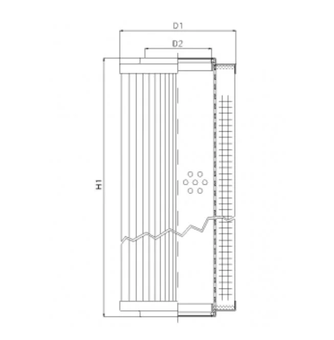 Filtrec - RVR10015E03B - Hydraulikfilterelement (Rücklauffilter)