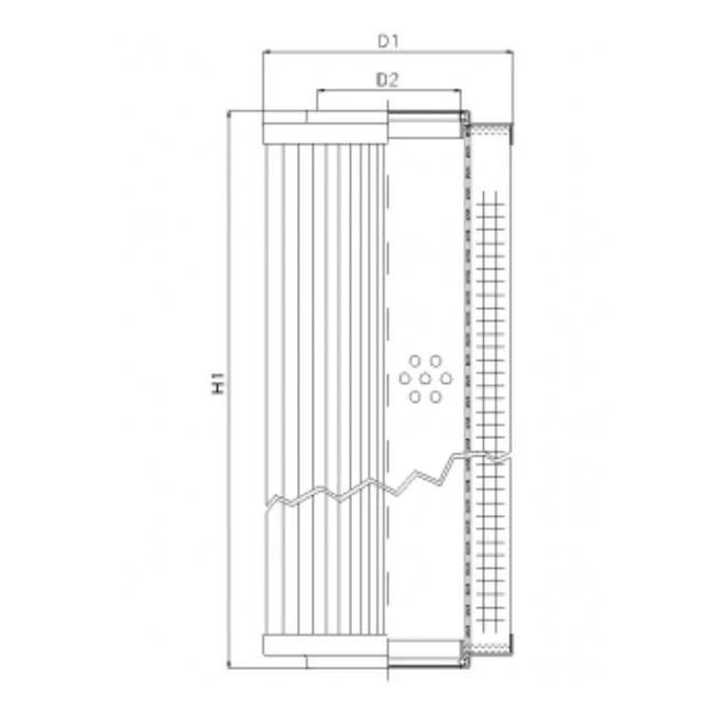 Filtrec - RVR10020E03B - Hydraulikfilterelement (Rücklauffilter)
