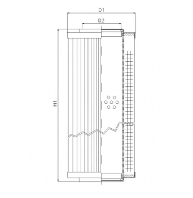 Filtrec - RVR10030B10B - Hydraulikfilterelement (Rücklauffilter)