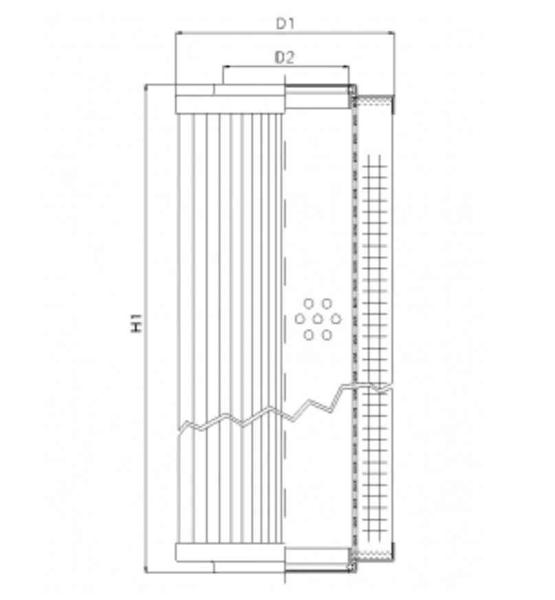 Filtrec - RVR10055E05B - Hydraulikfilterelement (Rücklauffilter)