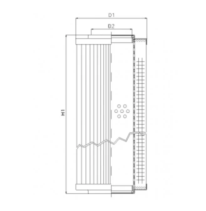Filtrec - RVR10120B40B - Hydraulikfilterelement (Rücklauffilter)