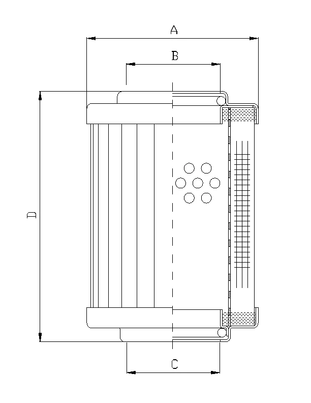 Filtrec - RVR10120E10B - Hydraulikfilterelement (Rücklauffilter)