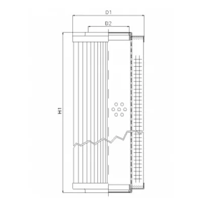 Filtrec - RVR10270E03V - Hydraulikfilterelement (Rücklauffilter)
