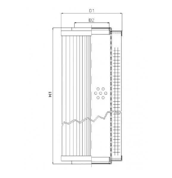 Filtrec - RVR11401B60V - Hydraulikfilterelement (Rücklauffilter)