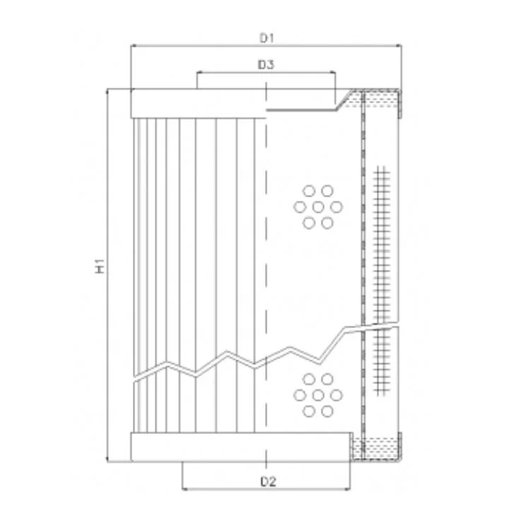 Filtrec - RVR118E20B - Hydraulikfilterelement (Rücklauffilter)