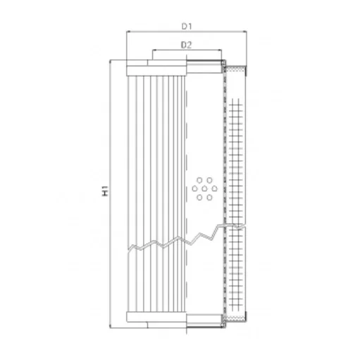 Filtrec - RVR12000E03B - Hydraulikfilterelement (Rücklauffilter)