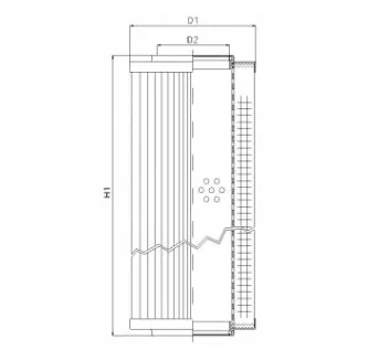 Filtrec - RVR12000E03V - Hydraulikfilterelement (Rücklauffilter)