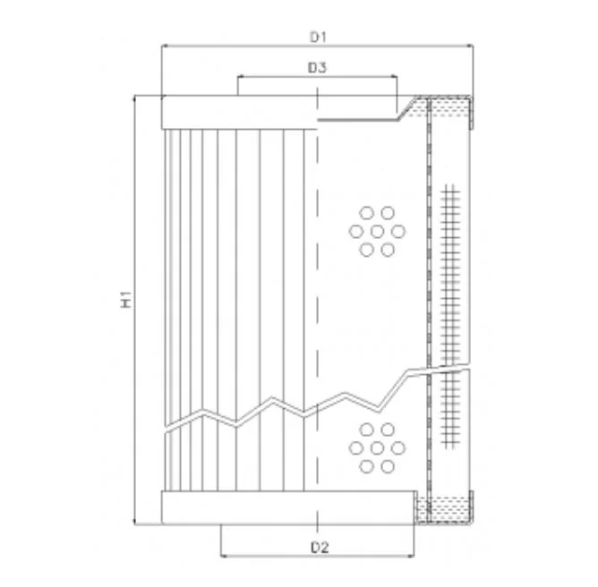 Filtrec - RVR1225360E05B - Hydraulikfilterelement (Rücklauffilter)