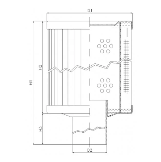 Filtrec - RVR125K05B - Hydraulikfilterelement (Rücklauffilter)