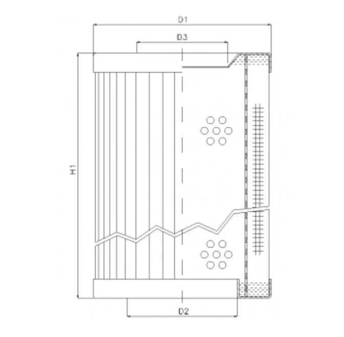Filtrec - RVR132A05B - Hydraulikfilterelement (Rücklauffilter)