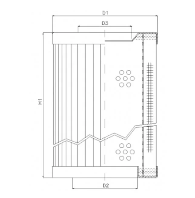 Filtrec - RVR132B100B - Hydraulikfilterelement (Rücklauffilter)