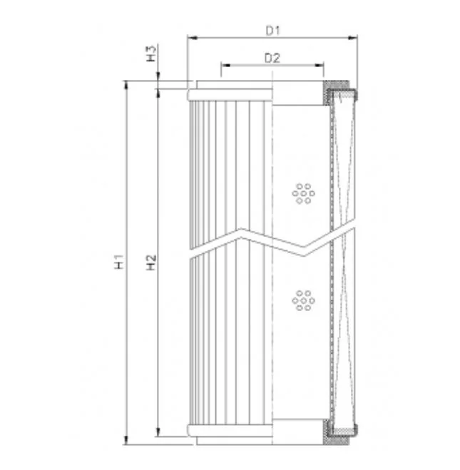 Filtrec - RVR1360E05B - Hydraulikfilterelement (Rücklauffilter)