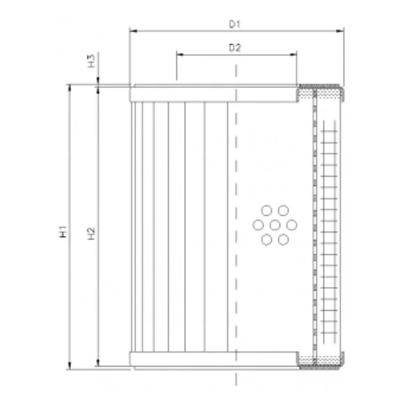 Filtrec - RVR1900A05B - Hydraulikfilterelement (Rücklauffilter)