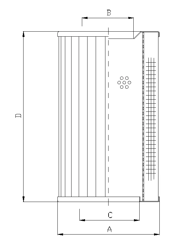 Filtrec - RVR190B60B - Hydraulikfilterelement (Rücklauffilter)