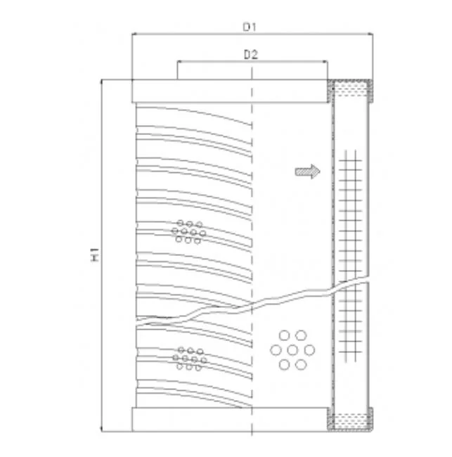 Filtrec - RVR20A05B - Hydraulikfilterelement (Rücklauffilter)