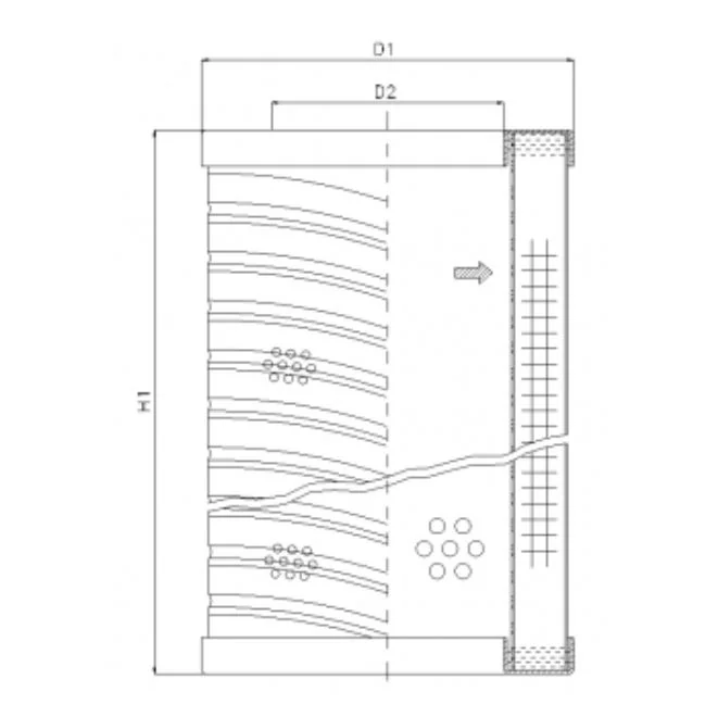 Filtrec - RVR20A10B - Hydraulikfilterelement (Rücklauffilter)