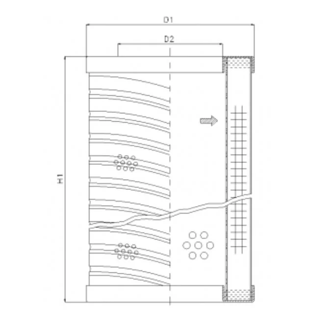 Filtrec - RVR20B60B - Hydraulikfilterelement (Rücklauffilter)