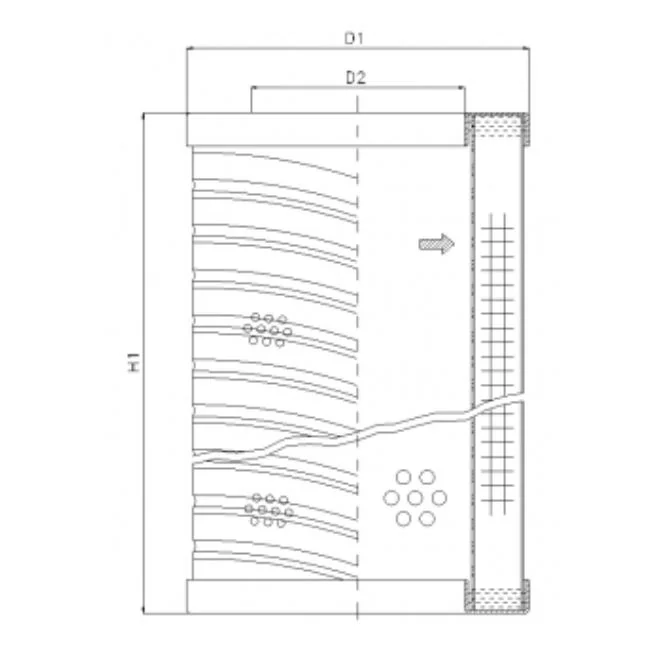 Filtrec - RVR20E20B - Hydraulikfilterelement (Rücklauffilter)