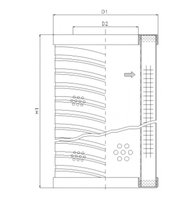 Filtrec - RVR20L10B - Hydraulikfilterelement (Rücklauffilter)