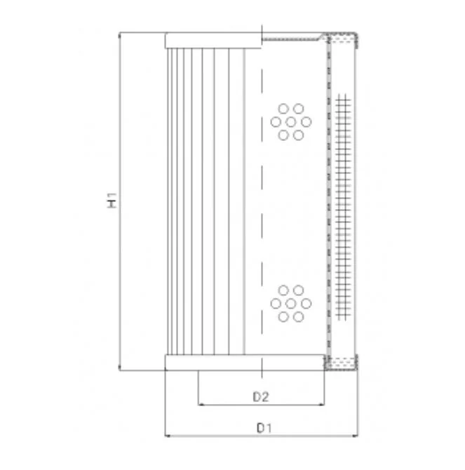 Filtrec - RVR250K05B - Hydraulikfilterelement (Rücklauffilter)