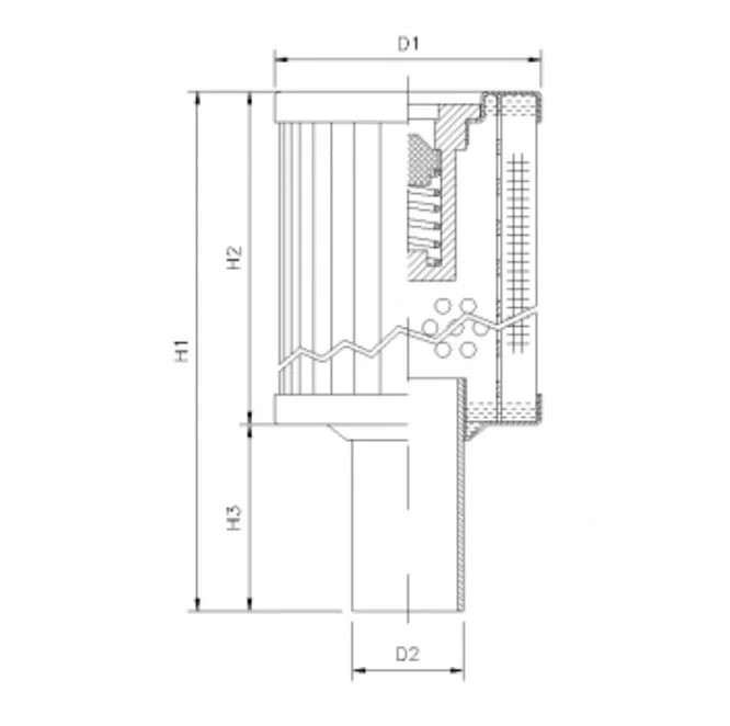 Filtrec - RVR30A10B - Hydraulikfilterelement (Rücklauffilter)