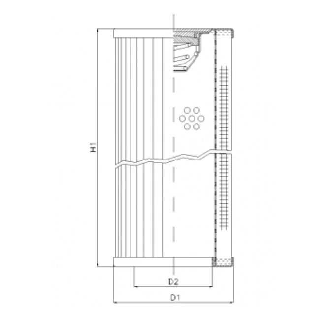 Filtrec - RVR330A05B - Hydraulikfilterelement (Rücklauffilter)