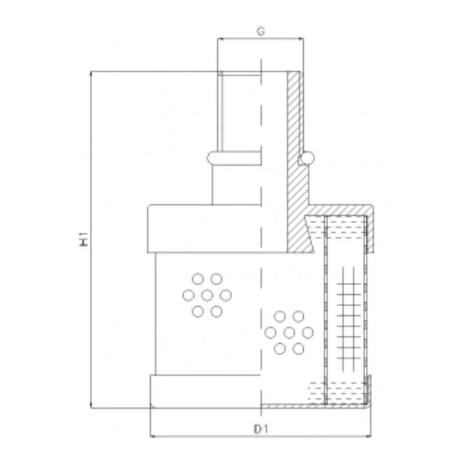 Filtrec - RVR410E10B - Hydraulikfilterelement (Rücklauffilter)