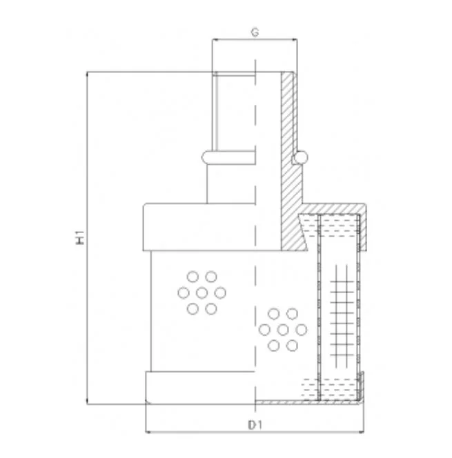 Filtrec - RVR410L05B - Hydraulikfilterelement (Rücklauffilter)
