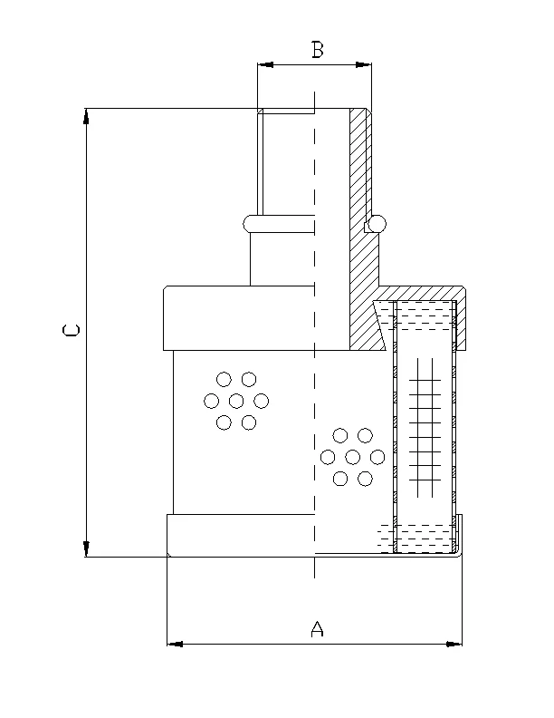 Filtrec - RVR420B100B - Hydraulikfilterelement (Rücklauffilter)