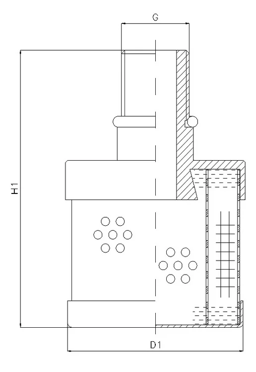 Filtrec - RVR420L20B - Hydraulikfilterelement (Rücklauffilter)