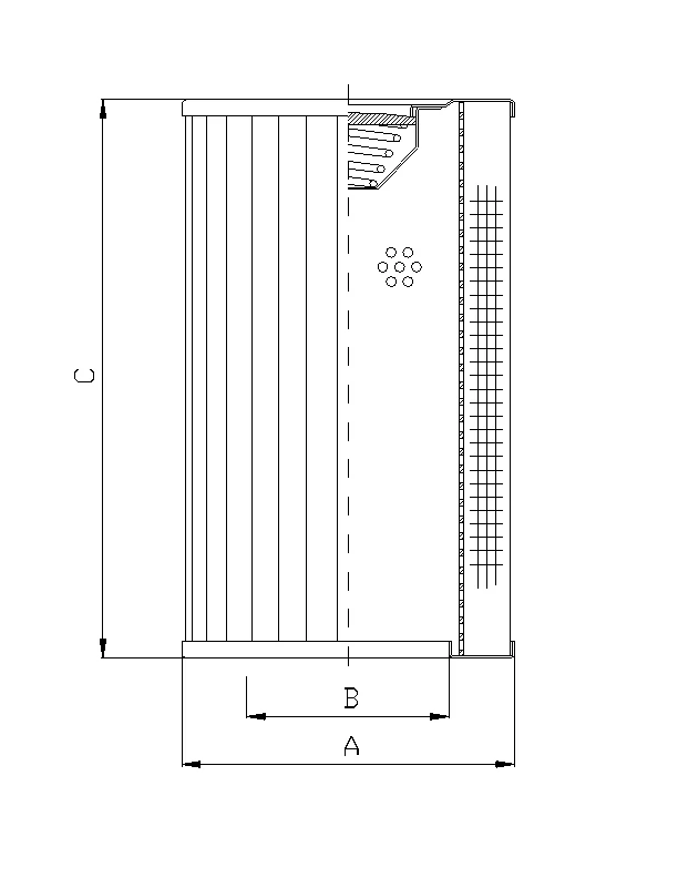Filtrec - RVR500B60B - Hydraulikfilterelement (Rücklauffilter)