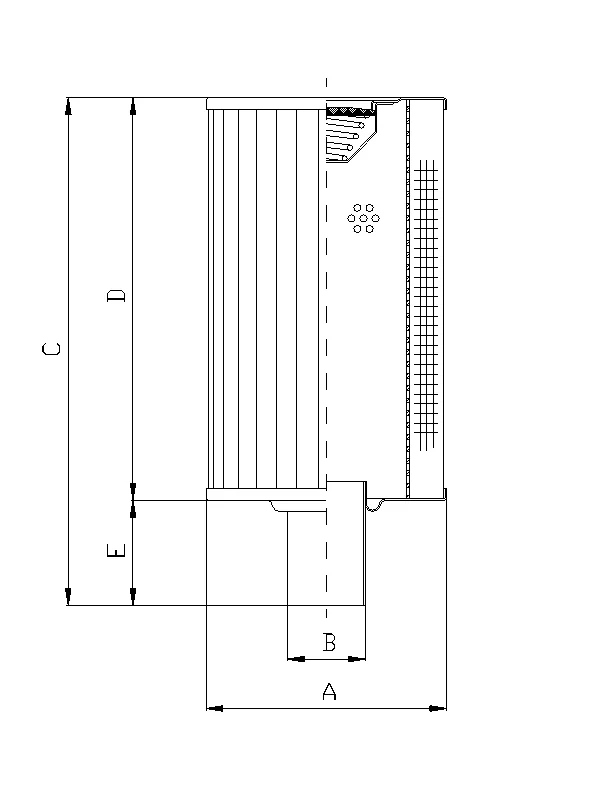 Filtrec - RVR65B60B - Hydraulikfilterelement (Rücklauffilter)